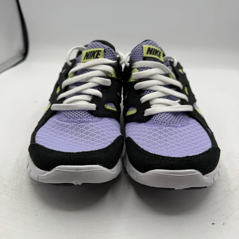 Nike Free Run 2 GS Shoes Size Kids 4.5 Y Womens 6 Purple Pulse Light Lemon Twist